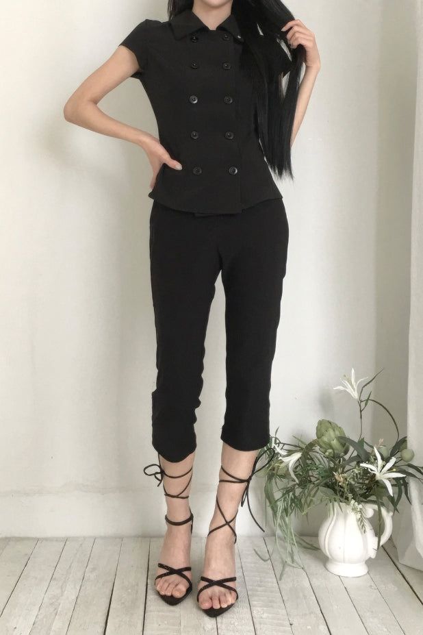 26SS★ [ EEUN MADE ] Rosette Button Top