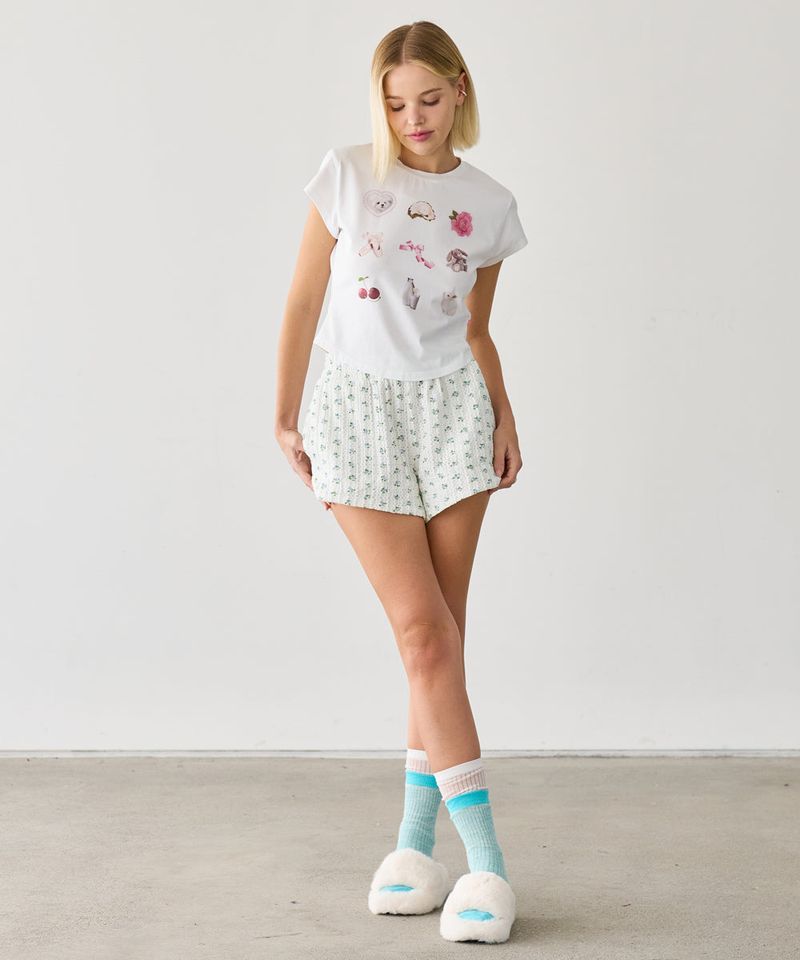 MICRO FLORAL SHORTS