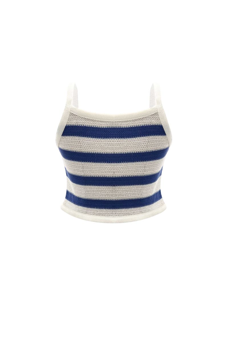 MIMI STRIPE SLEEVELESS / BLUE