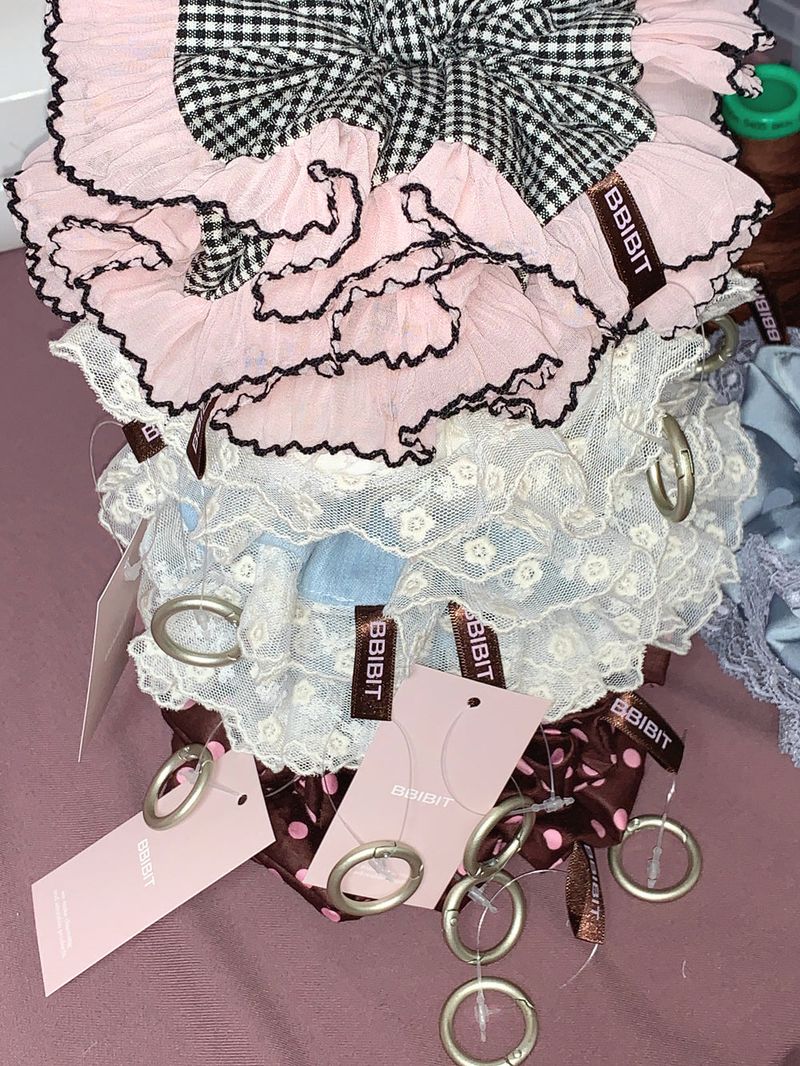 Double Lace Scrunchies