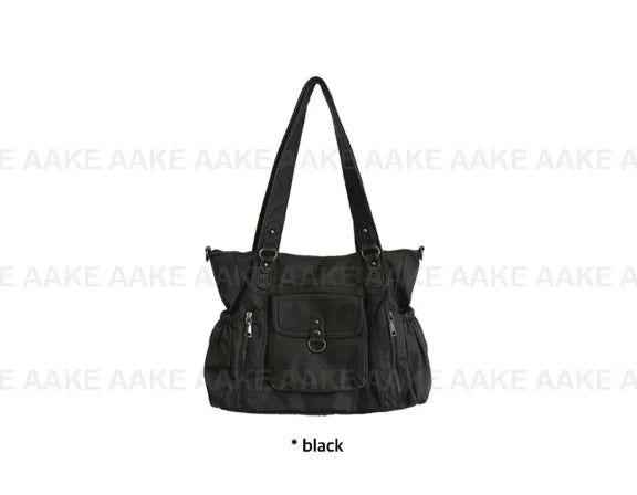 (2-way) VINTAGE POCKET LEATHER BAG