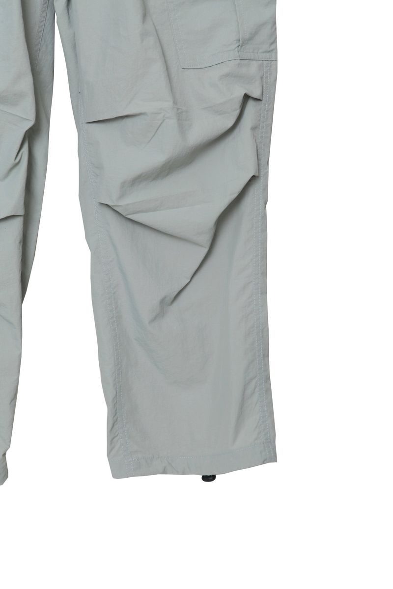 wide nylon cargo pants