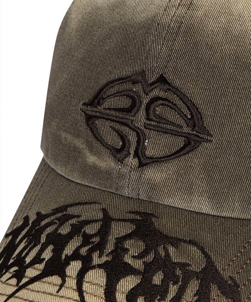 WASHED METAL LOGO BALL CAP