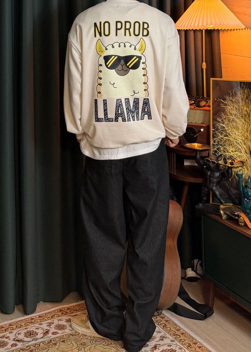 Couple Lama Character Sweatshirt 3COLOR