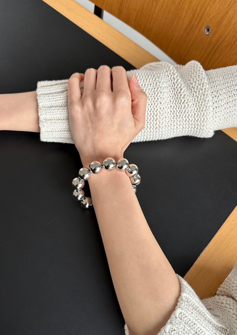 big ball strap - silver