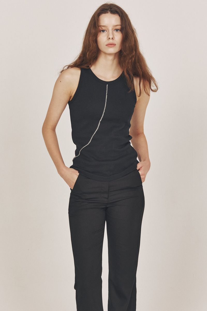 Diagonal Detail sleeveless