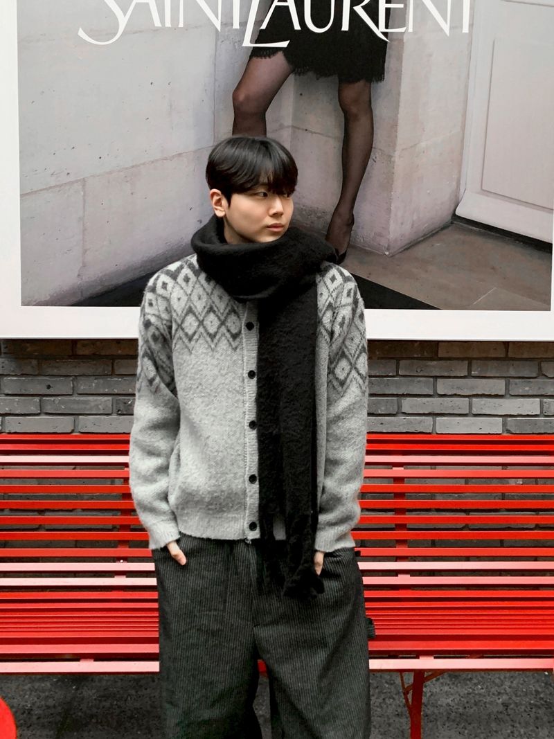 WHAT A LOOK（ワット ア ルック）の「Is mohair Nordic cardigan（Tops）」
