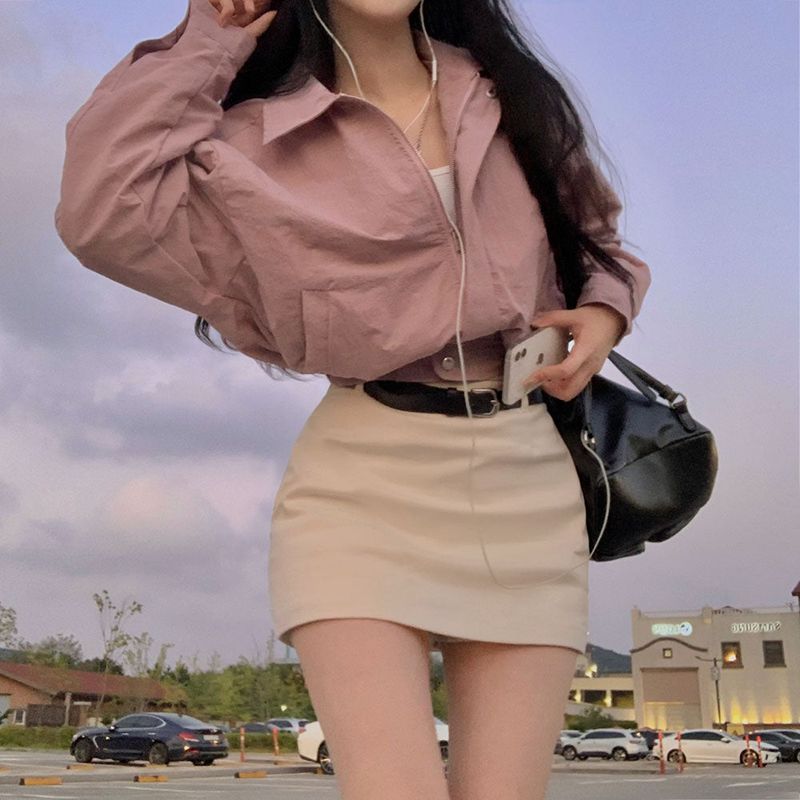 [Bellide made] Bubble Hidden Cropped Field Jacket