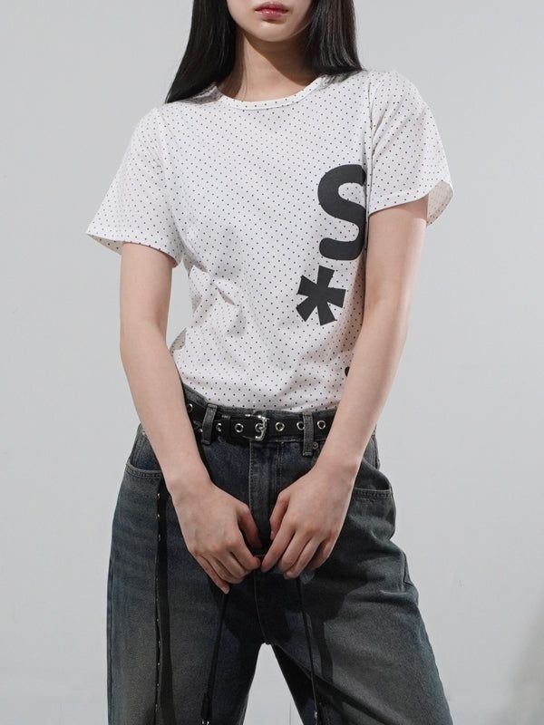 KIXI（キッシー）の「Dot S*n T-shirt（Tops）」