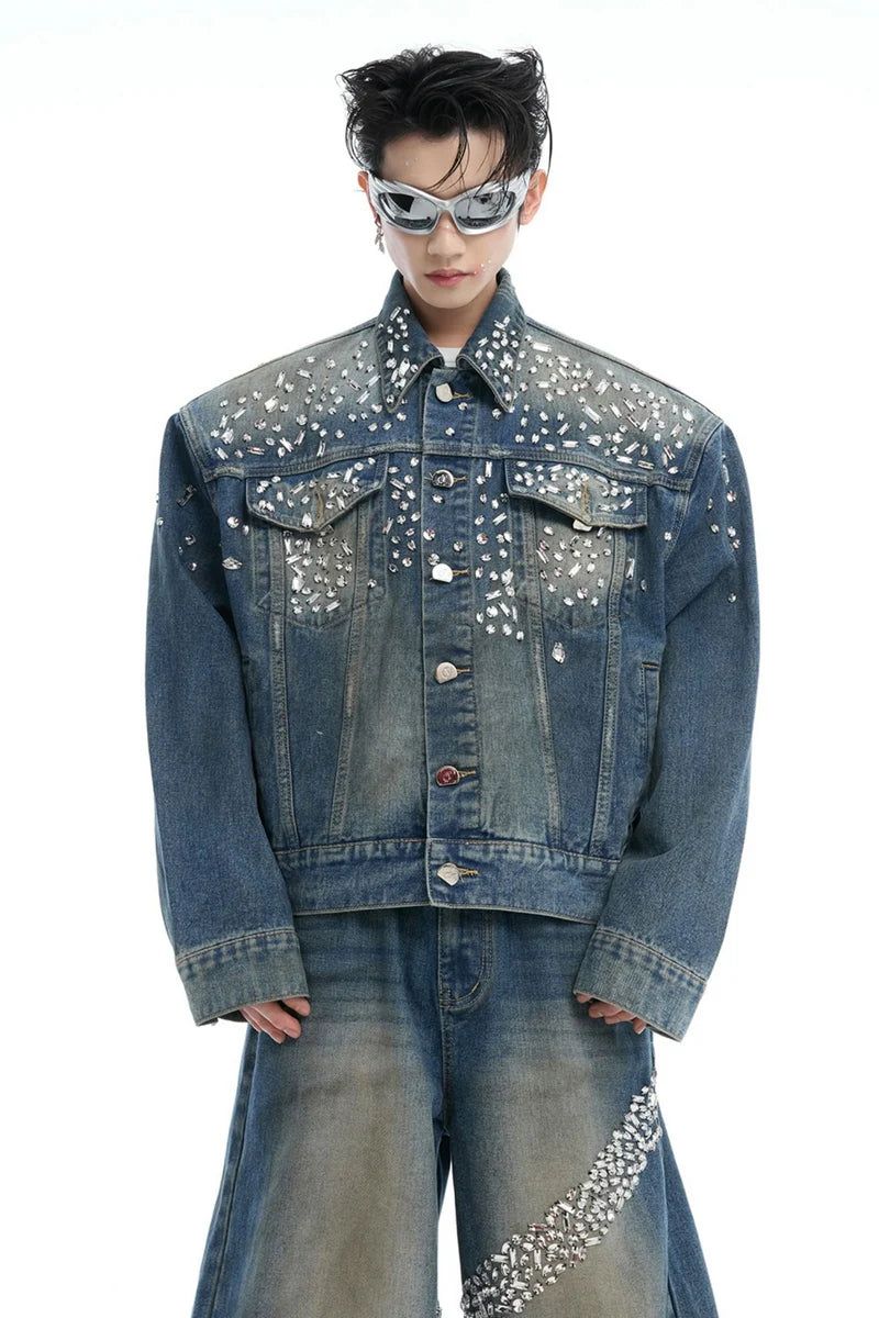 Argue Cultureの「Rhinestone Denim Jacket（Jackets/Outerwear）」