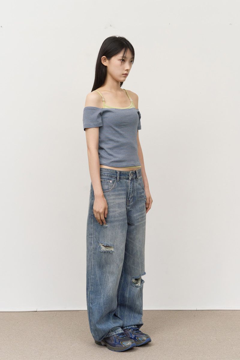 (W) Demian Striped Top