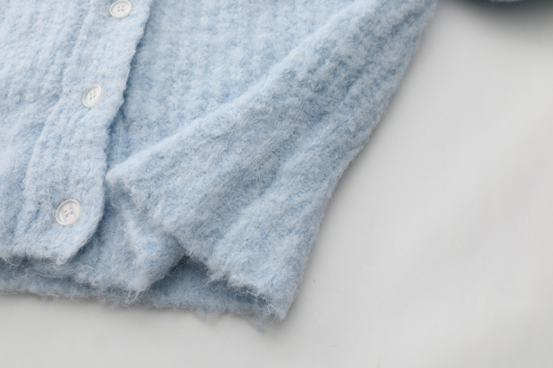 Sky Mood Collar Knit Cardigan