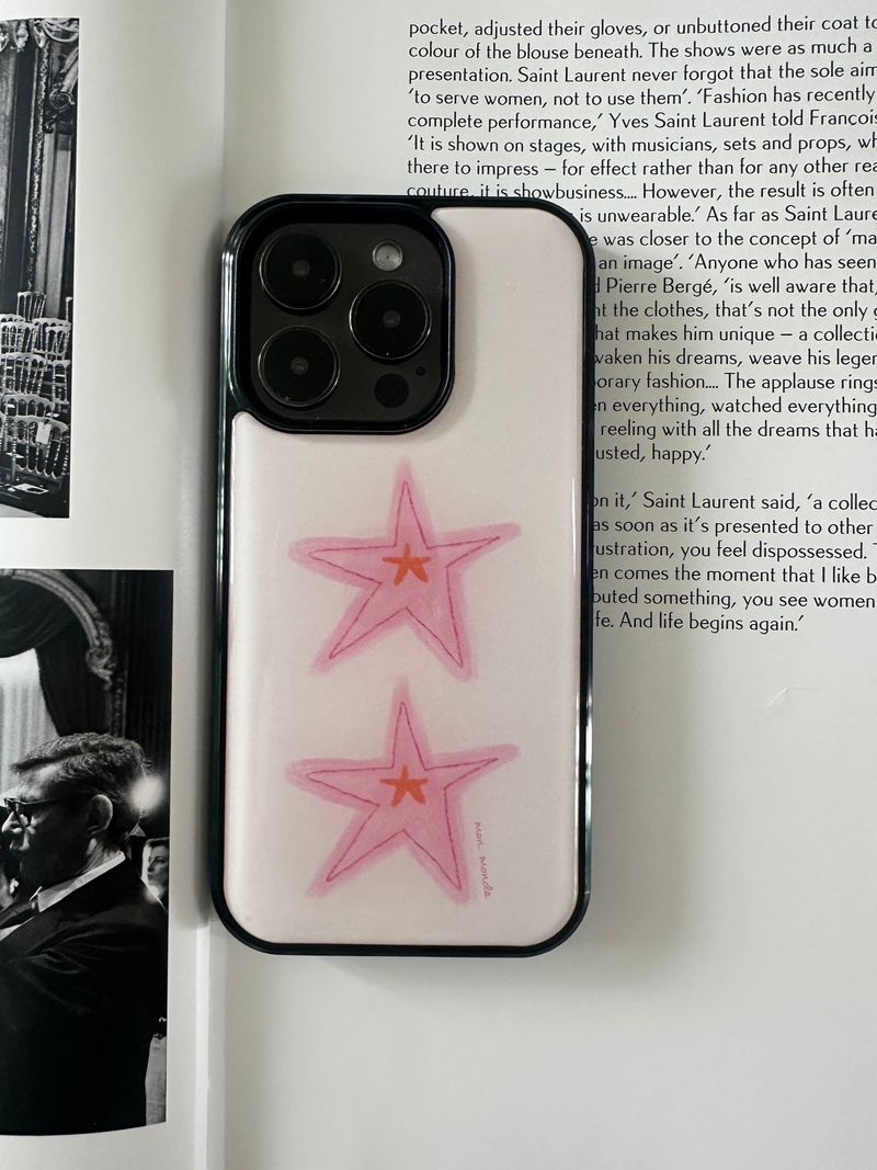 pink star phone case