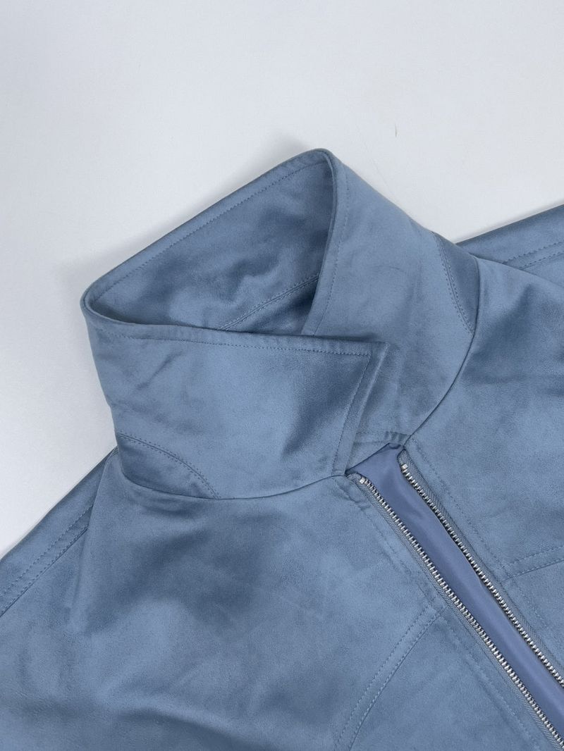 Steel Western Suede Blouson