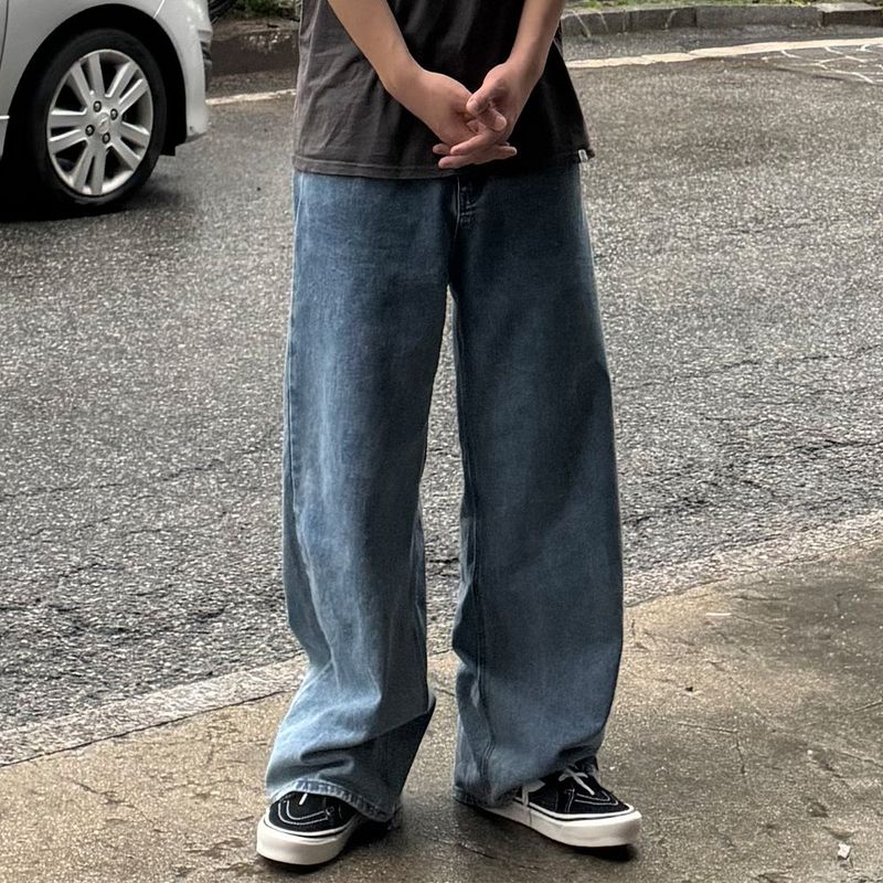 Usual Wide Denim Pants - 2COLOR