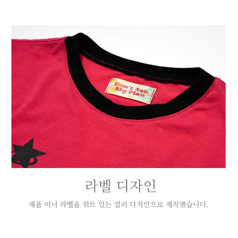 'NO PLAN CLUB' CROP TOP_MAGENTA