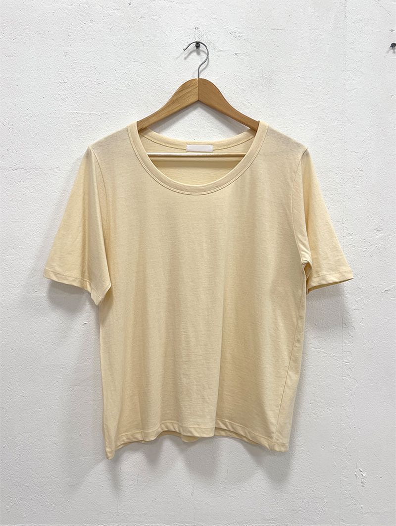AIR U-NECK LOOSE TEE (5C)