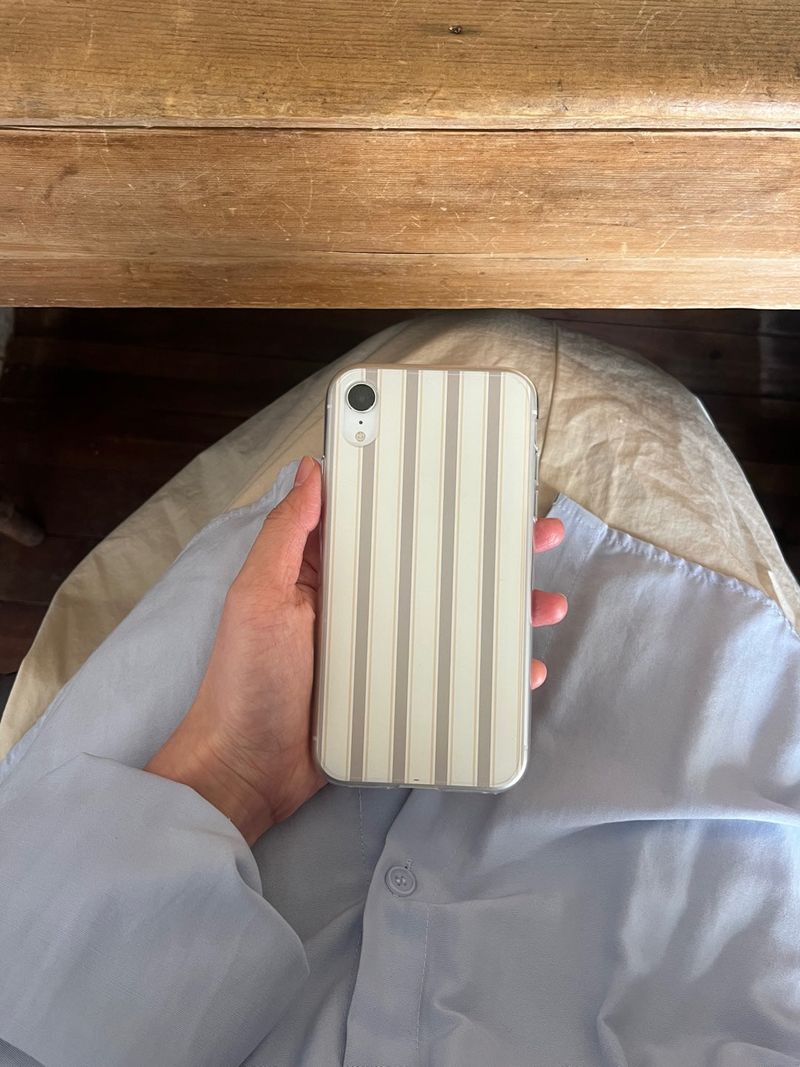 [MADE] stripe case jellhard case (mocha sand)