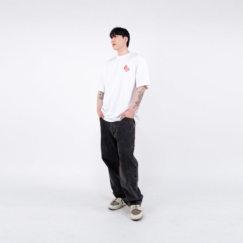 G.O.S. MAIN LOGO TEE - ( White )