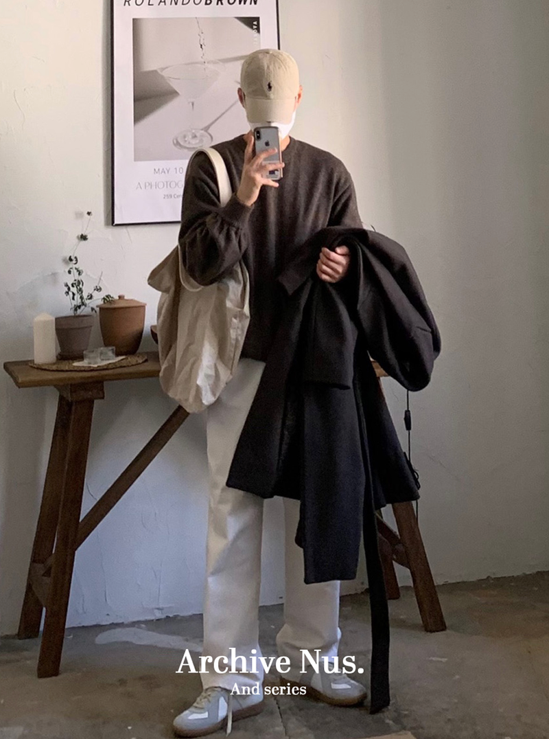 Nus. archive(ナス アーカイブ)の「Nus.DANE Cashmere Brown Knit(Tops)」