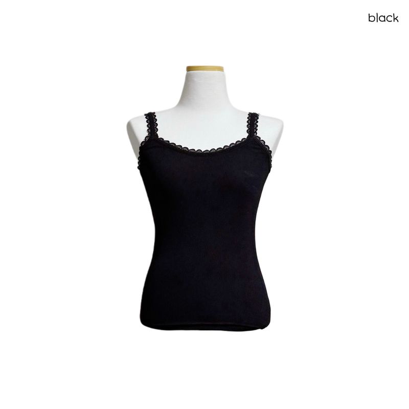 (3color) Delicate Lace Inner Sleeveless Top
