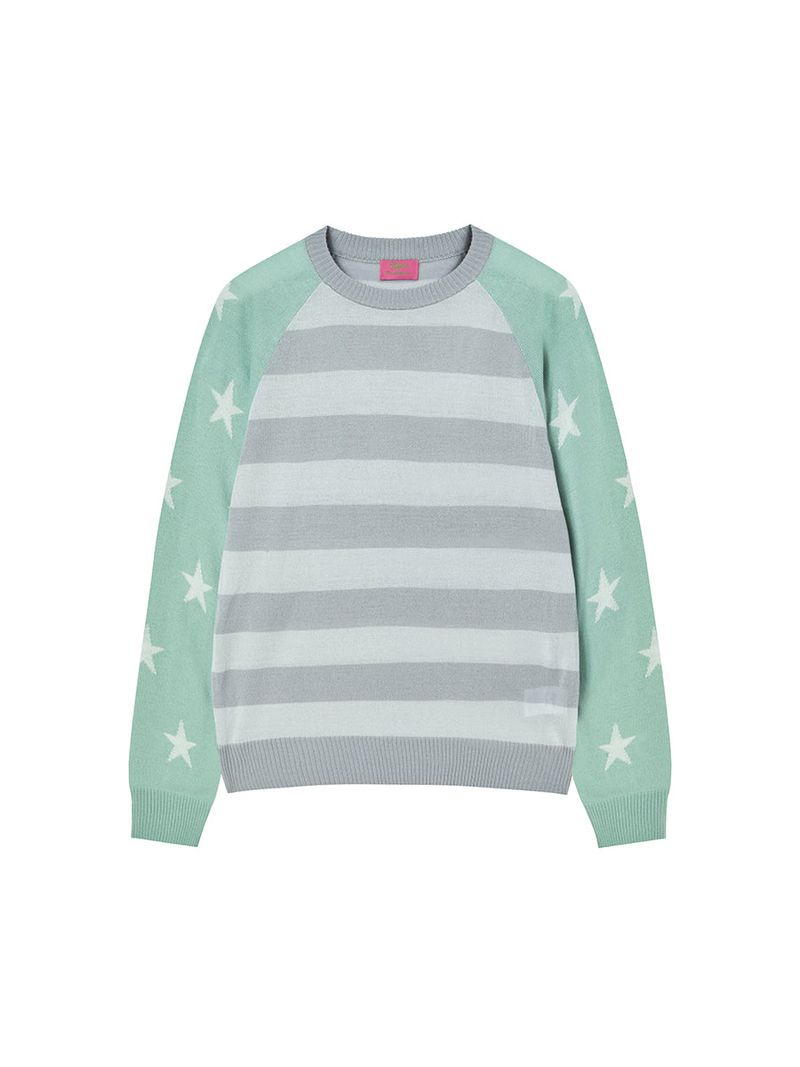STAR STRIPE KNIT MINT