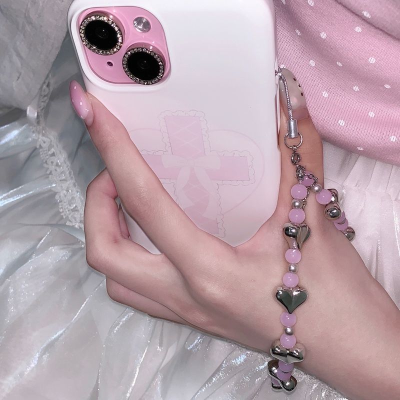 pink soda strap - heart
