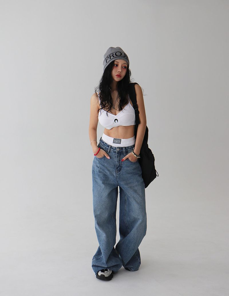 [UNISEX] Wave lettering beanie