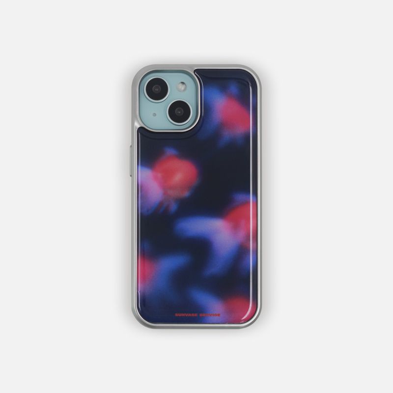 sunvase service（サンベースサービス）の「ゴールドフィッシュブラーケース_ネイビー (シルバーエポキシ)（スマホグッズ/小物）」