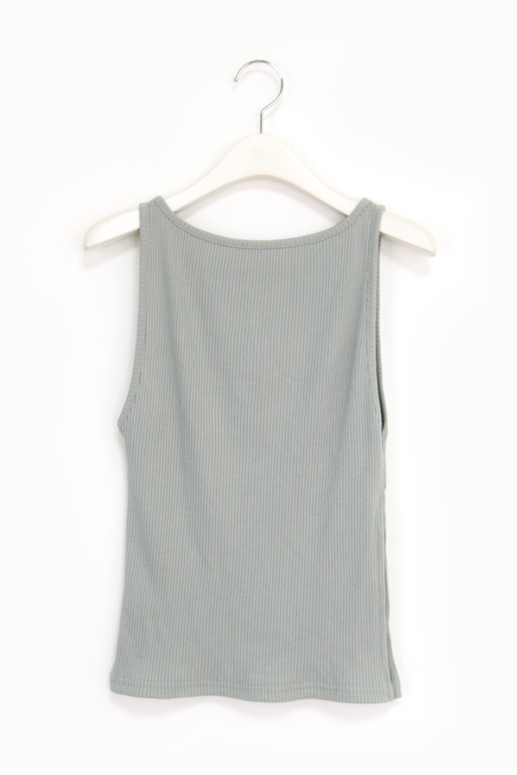 side slit boat sleeveless(3color)