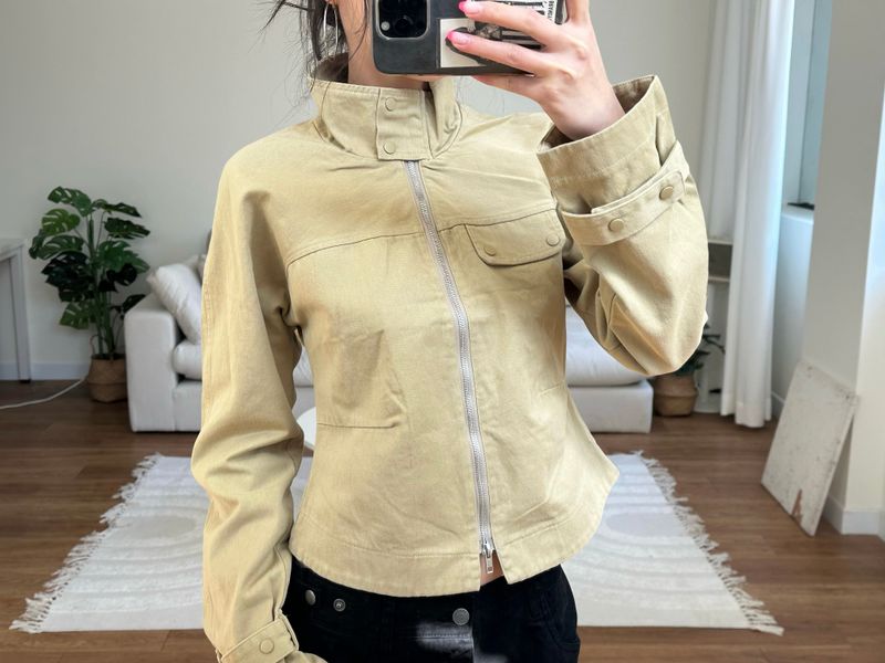 utility strap cotton jacket