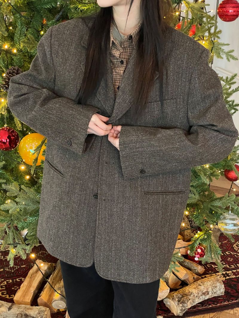 Lema tweed wool blazer