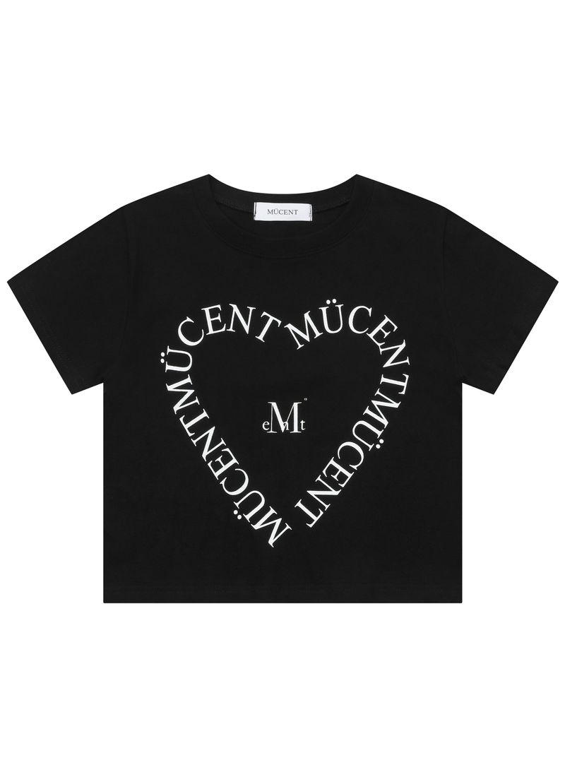 HEART LETTERING HALF T (2color)