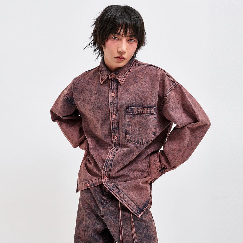 C Wear by the Genius(シーウェア バイザジーニアス)の「WINE DENIM SHIRT(Tops)」