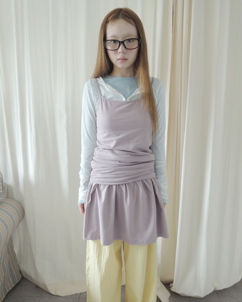 NUPHLO(ニューフロー)の「KANI SHIRRING CAMI DRESS(Dresses)」