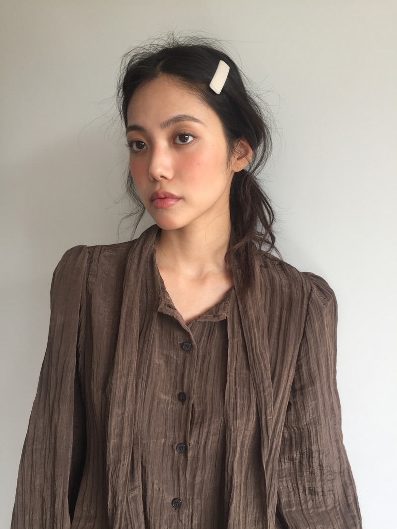 Mer tie blouse (2color)