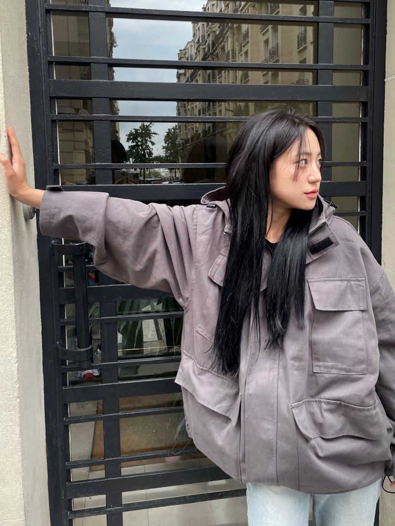 Brest pocket short jacket
