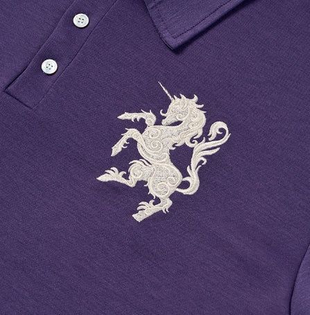 Horse Numbering PK Collar Long Sleeve Tee