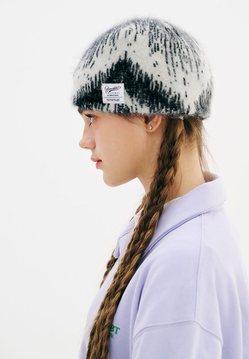 GRADATION ANGORA BEANIE