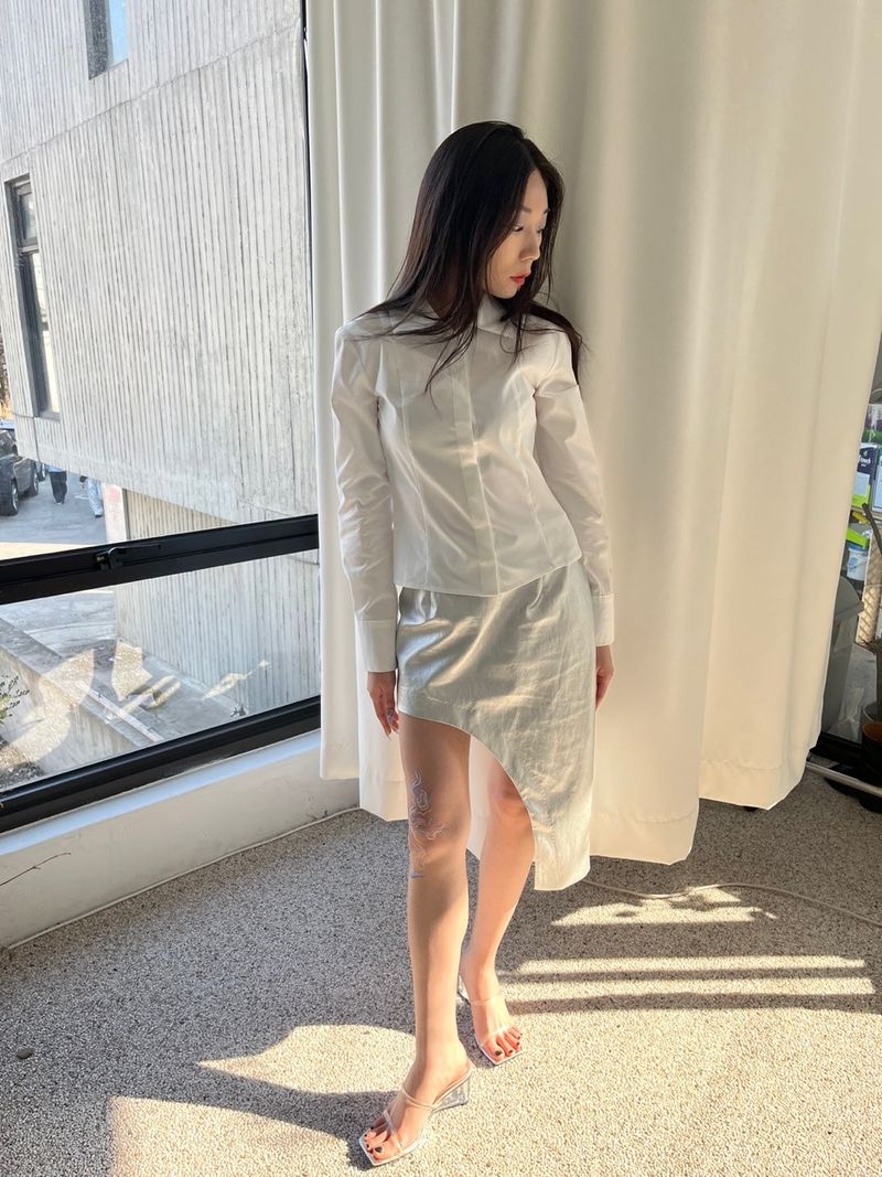 Silver Round Skirt