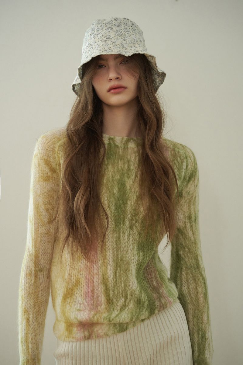 BOUQUET bucket hat_white
