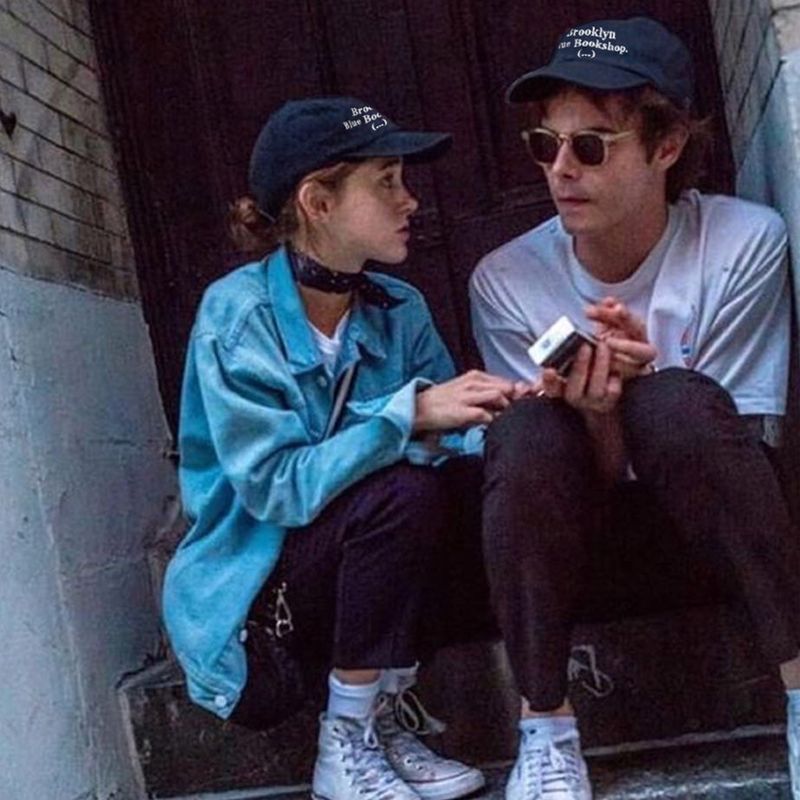 Brooklyn Blue Bookshop Ball Cap (Midnight Blue)