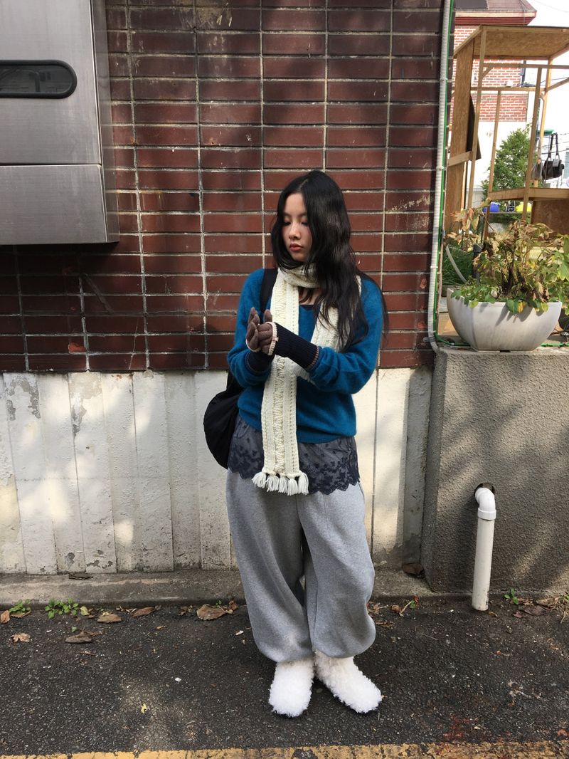 Peach Pintuck Jogger Pants (7color)