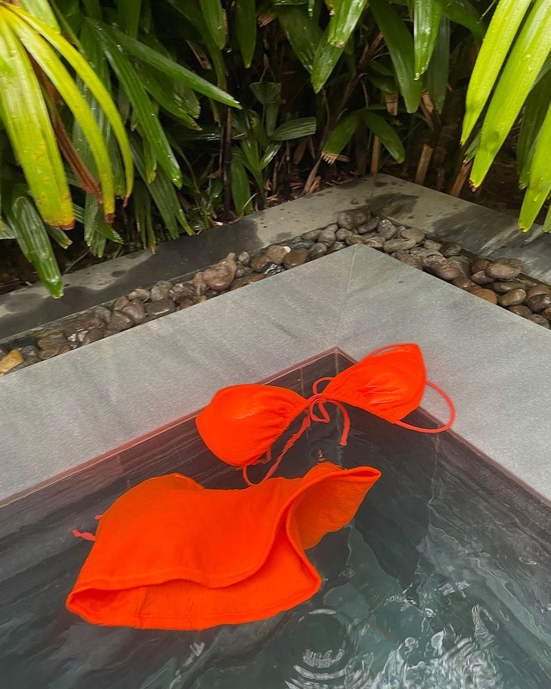 Orange bikini