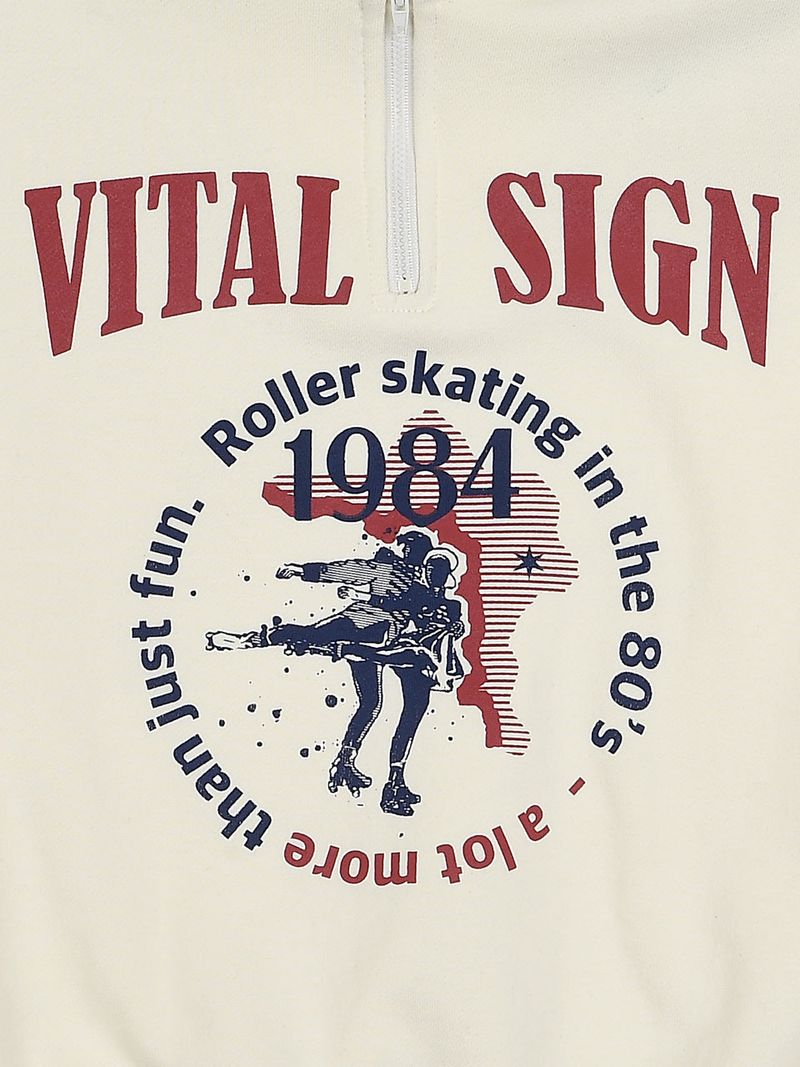 Figureskate Half Zip-up Sweatshirt