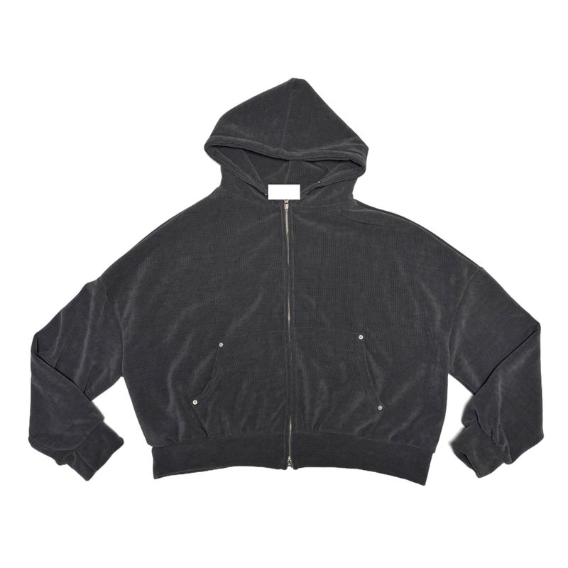 Corduroy hood jumper