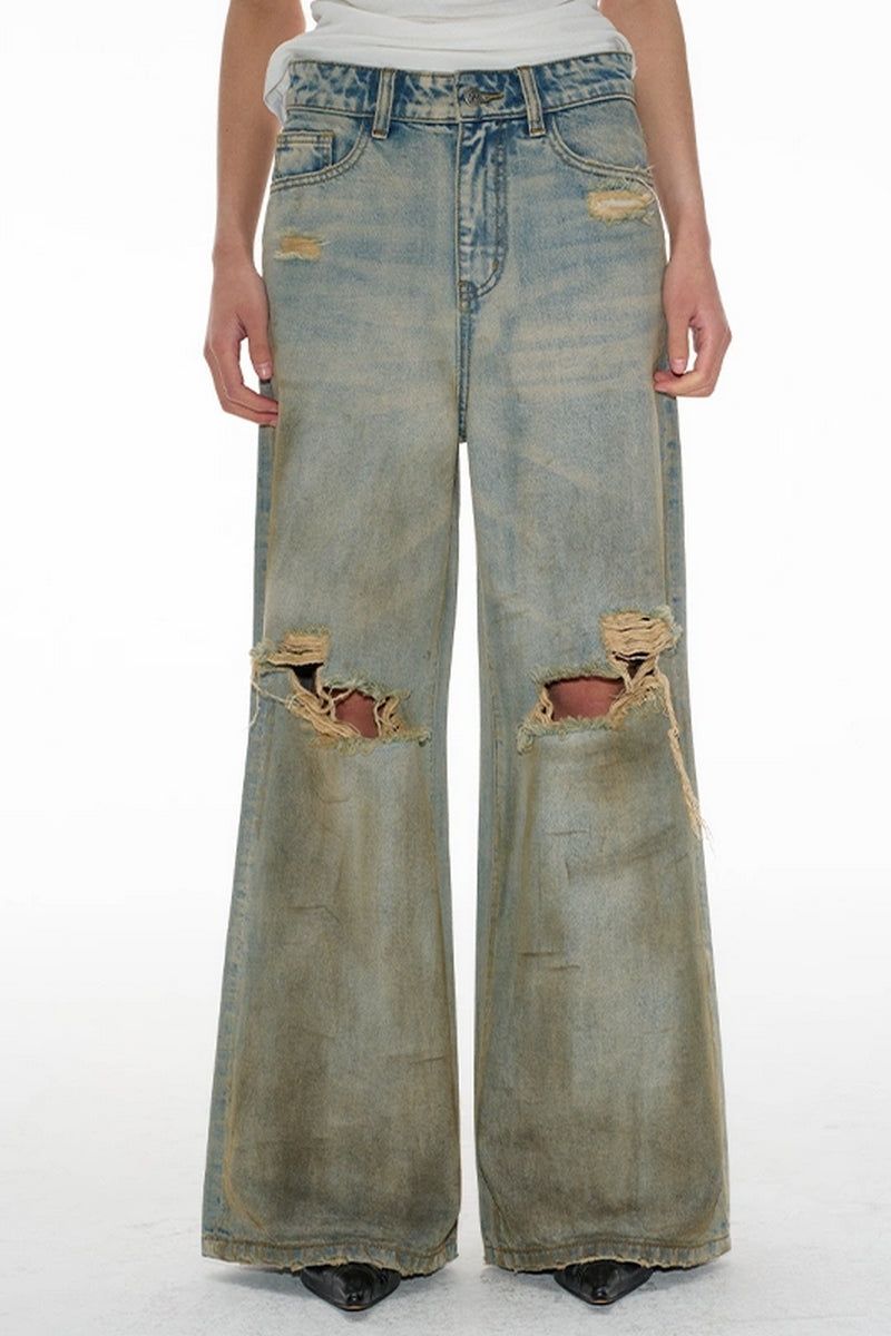 JCAESAR（ジュリウス・シーザー）の「Distressed Mud Wash Jeans（Pants）」