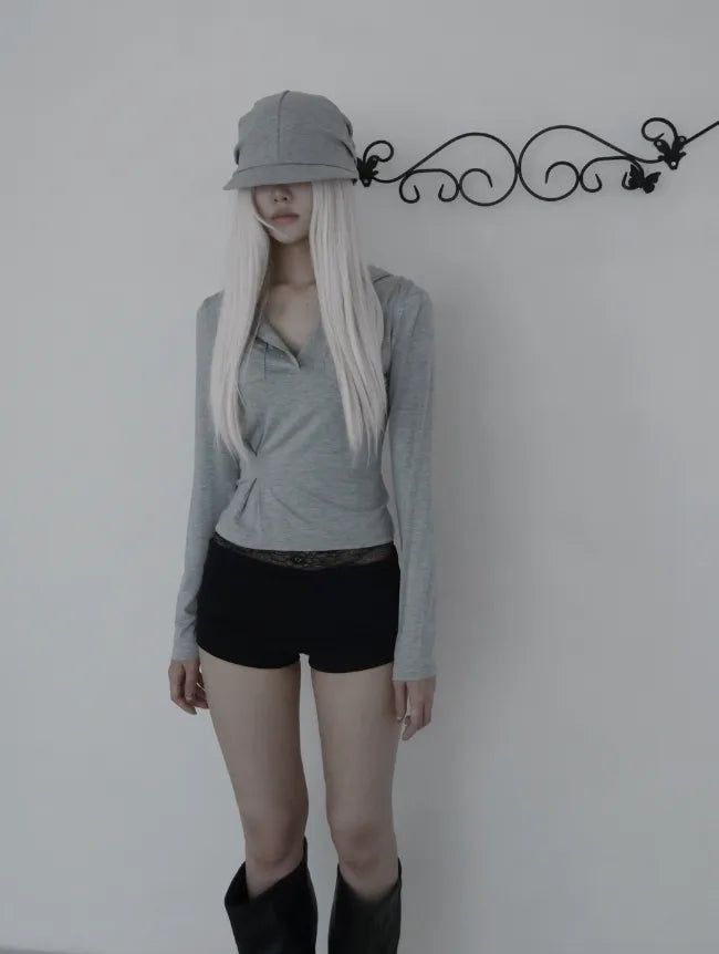 mnem（ムネム）の「Murky Lace Folding Shorts（Pants）」