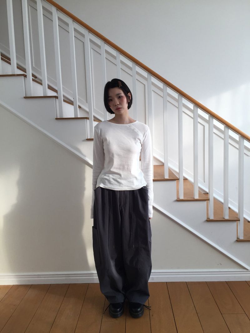 Mark Balloon Cotton Pants (2color)