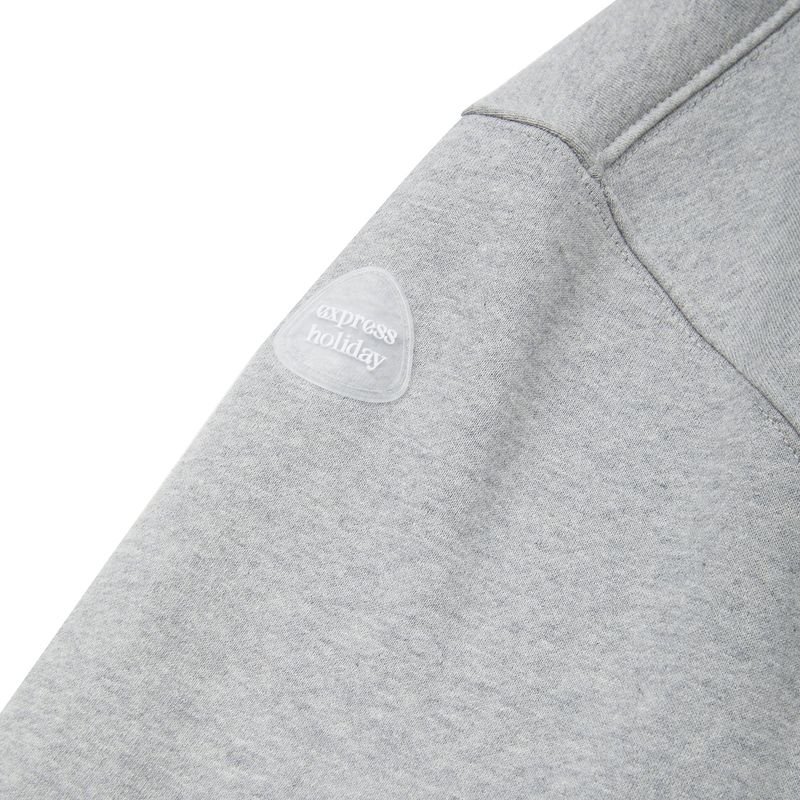 Side Logo 2Way Hood Zip-Up_Melange